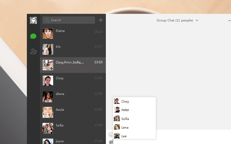 save multiple pictures at once wechat windows