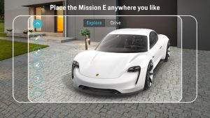 Porsche Mission E Android ve iOS, özel artırılmış gerçeklik uygulaması İNDİR