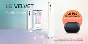 LG VELVET, PL2 Bluetooth Hoparlör Hediyesiyle Satışa Sunuldu!