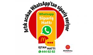 McDonald’s İştah Hattı ile Whatsapp’tan sipariş başladı