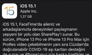 Apple, SharePlay odaklı yeni iOS 15.1 sürümünü yayınladı!