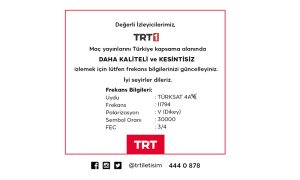 Portekiz-Türkiye Maçında Frekans Güncellemesi 