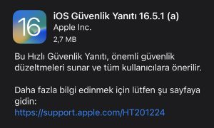 Apple, tüm kullanıcıları önerdiği iOS 16.5.1 (a) güncellemesi yayınladı!