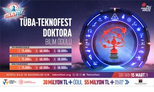 TÜBA-TEKNOFEST Doktora Bilim Ödülleri Yarışması İçin Başvurular Devam ediyor