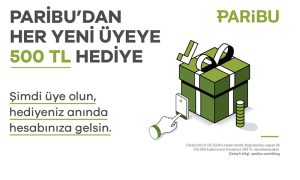 Paribu’dan Her Yeni Üyeye 500 TL Kampanyası