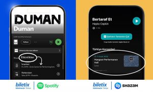 Biletix, Spotify ve Shazam İş Birliğiyle Müzikseverlere Yepyeni Bir Deneyim Sunuyor