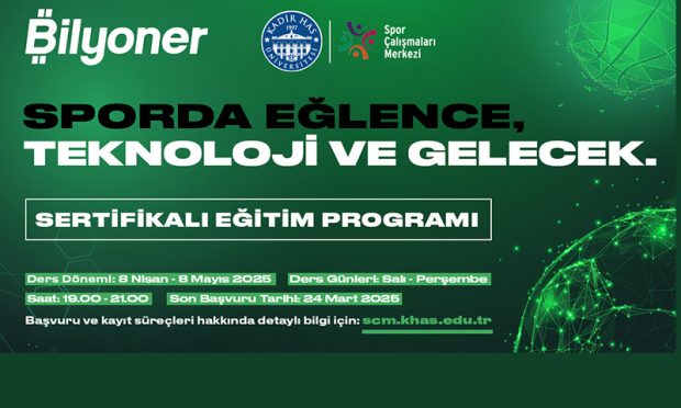 “Sporda Teknoloji, Eğlence ve Gelecek” sertifika programına başvurular başladı